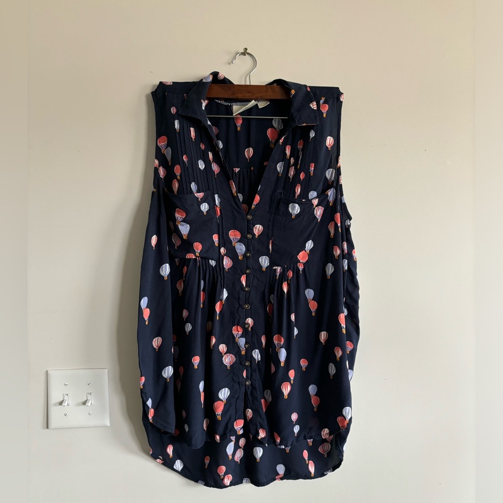 Maeve Anthropology sleeveless Air Balloons print size XL - Picture 2 of 6